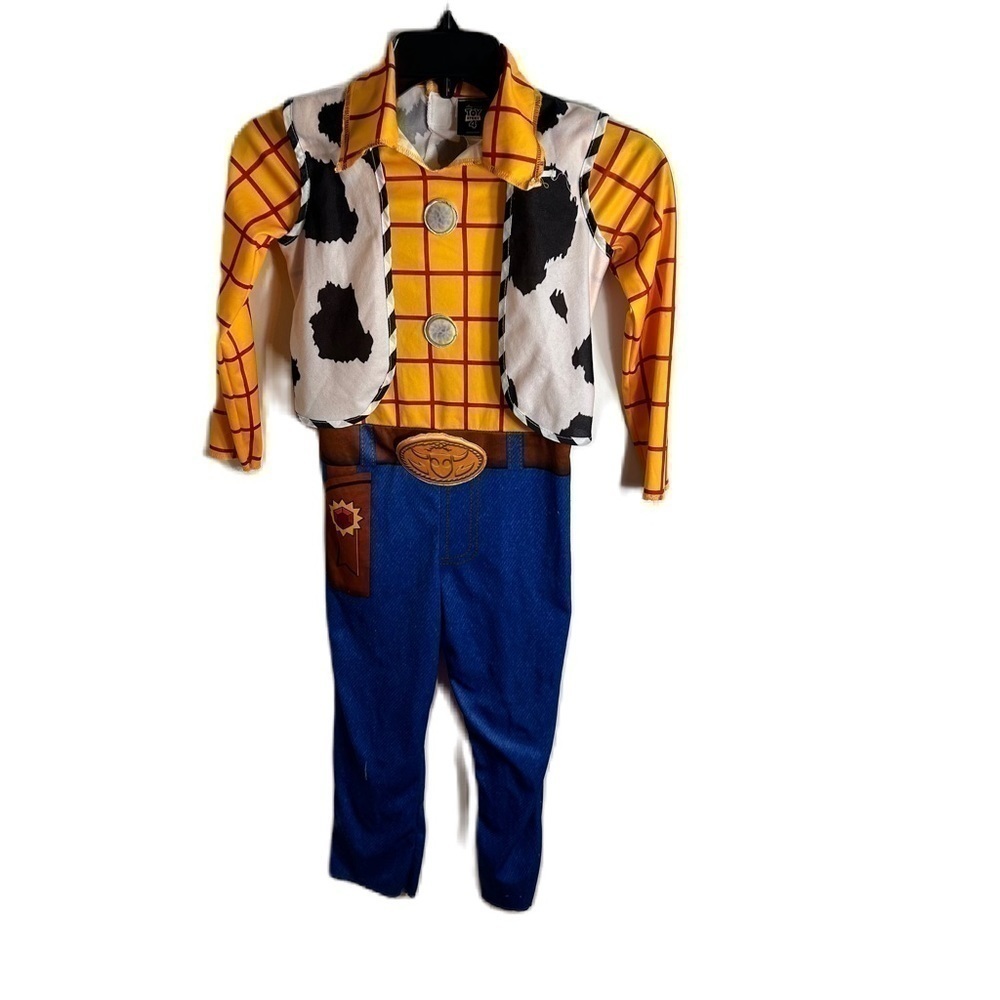 Disney Toy Story Woody Costume Bodysuit Sz 4-6 Boys Kids Halloween Union Suit - Picture 1 of 7